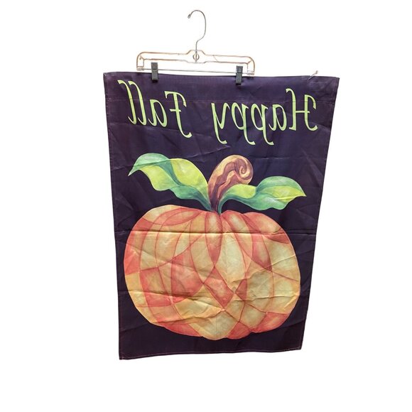 Happy Fall Pumpkin Thanksgiving Garden Flag Outdoor Decor Double-Sided - Picture 2 of 4